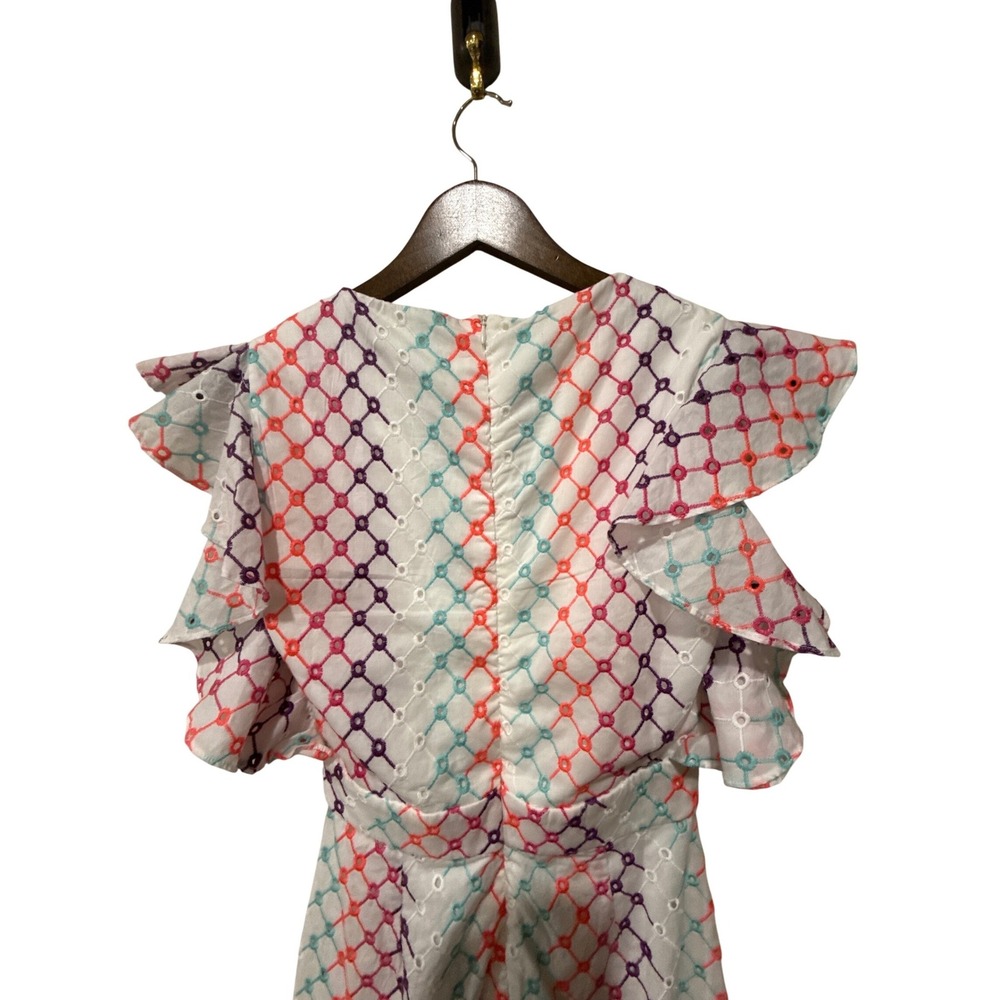 PATBO EMBROIDERED EYELET‎ MINI DRESS SIZE 2 - Picture 9 of 11